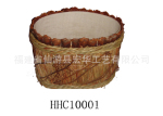 批发直供草编花盆、草盆、花园用品