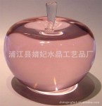 (大量)2012最新颖水晶苹果 水晶双切面苹果