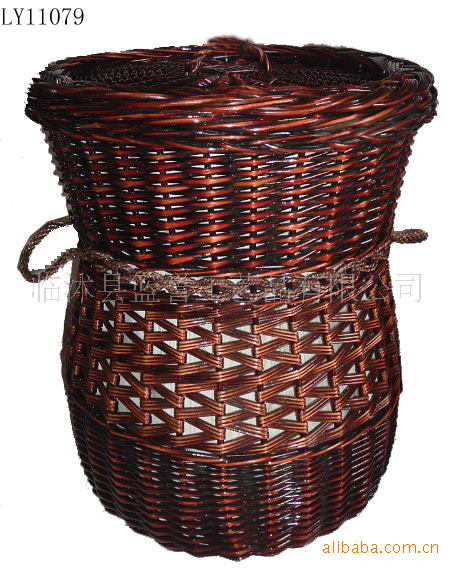 批发采购植物工艺品-柳编洗衣篓批发采购-植物