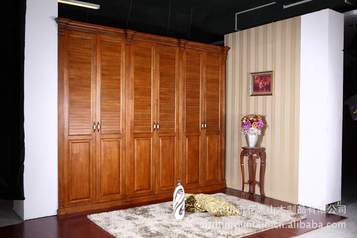 产定制 原木家居组合衣柜定做 实木衣柜价格 jm