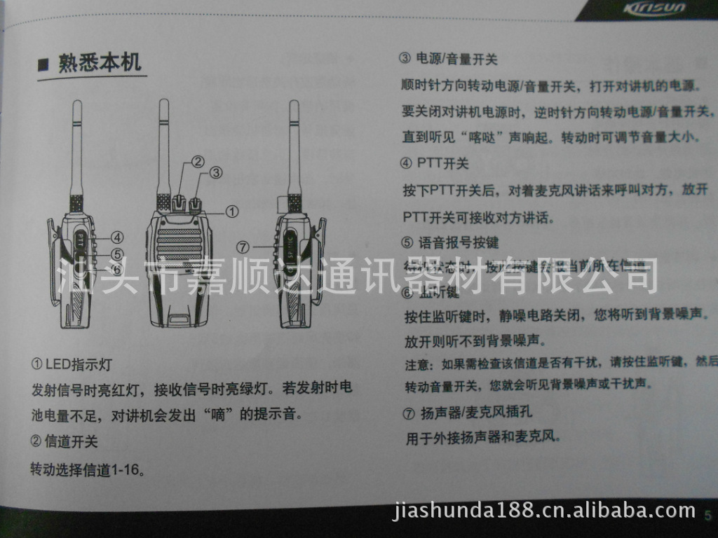 上海世博会指定供应商科立讯TP-300对讲机(4