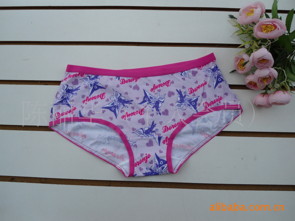 厂家直销<em>外贸纯棉女士内裤</em> 氨棉内裤 卡通内裤