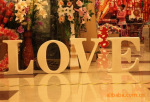 供应促销 婚庆LOVE 背景装饰 实心泡沫大LOVE