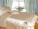 高档豪华 外贸 丝绸提花 真丝四件套 床品套件