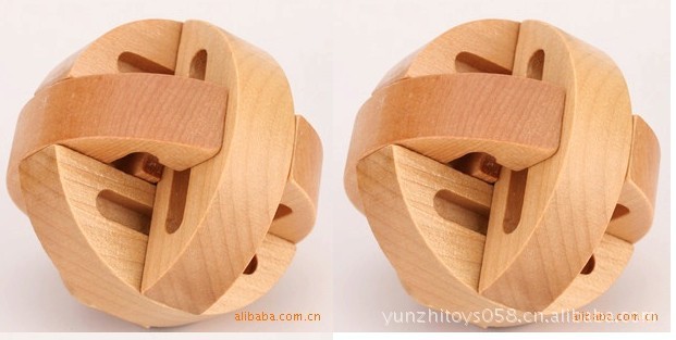 【供应益智玩具 孔明锁拼折类 圆缘源 成人智力