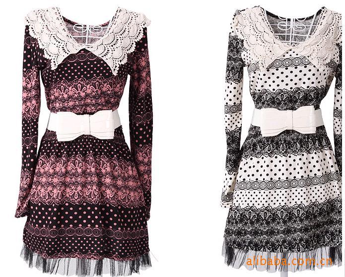 时尚气质百搭 黑白色 水红色G7-007 气质蕾丝