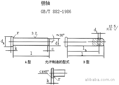 供应不锈钢gb882销轴 销轴加工 销轴标准件 销钉销轴图片_5