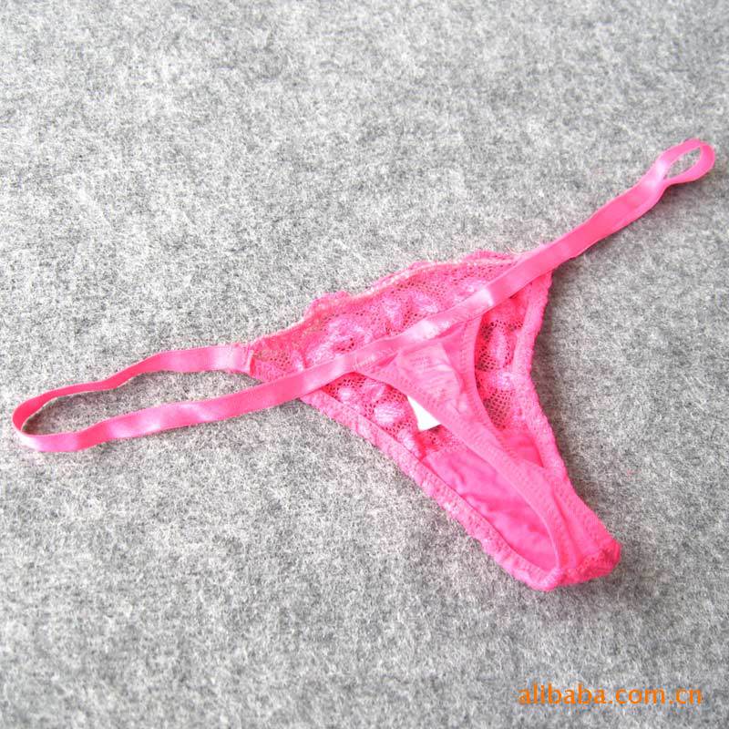 <em>批发</em>采购<em>内裤</em>-<em>外贸</em>原单蕾丝贴钻细带低腰T裤批