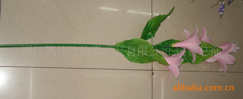 【仿真花 仿真植物 塑料百合花 仿真百合 人造花