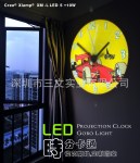 J 厂家直销LED时钟 广告时钟 LOGO图案定制