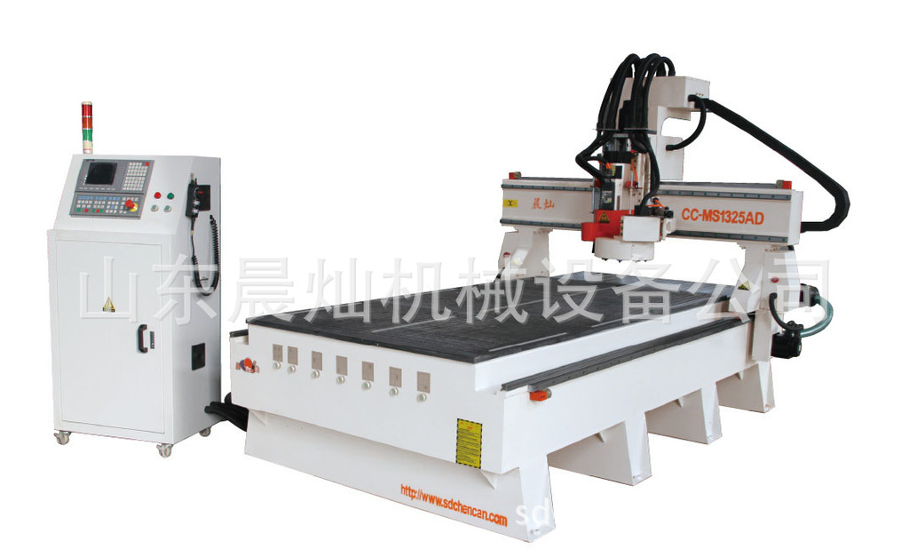 【自动排式换刀大型木工雕刻机|三工序换刀雕