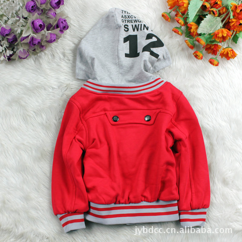 2011秋季新款 儿童外套 <em>男童</em>夹克衫<em>戴帽开衫</em>卫