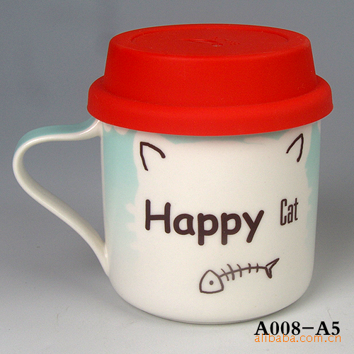 【A008-A3】帽子动物马克杯 陶瓷 卡通可爱造