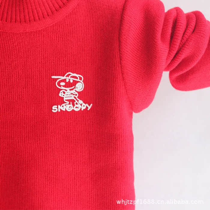 snoopy打底衫紅色1