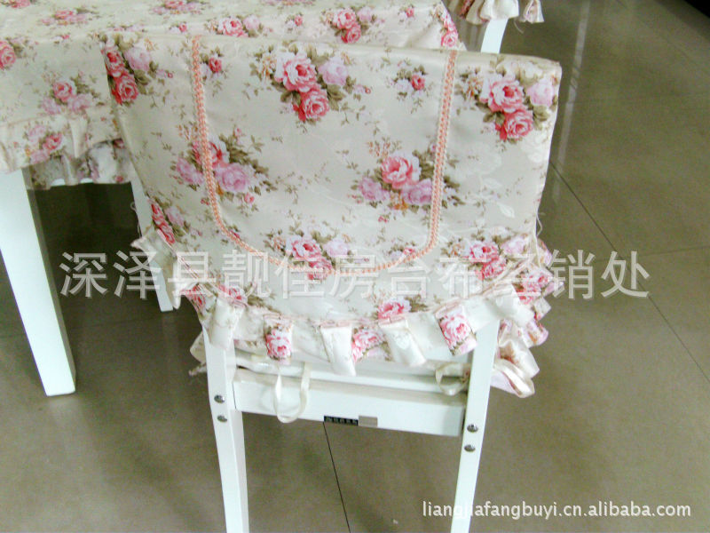 【【供应】欧式风格 花之梦 花布、布边餐椅垫