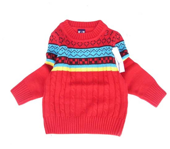 【<em>外贸品牌</em>GAP儿童纯棉<em>毛衣</em>线衣<em>批发</em>*方块胸