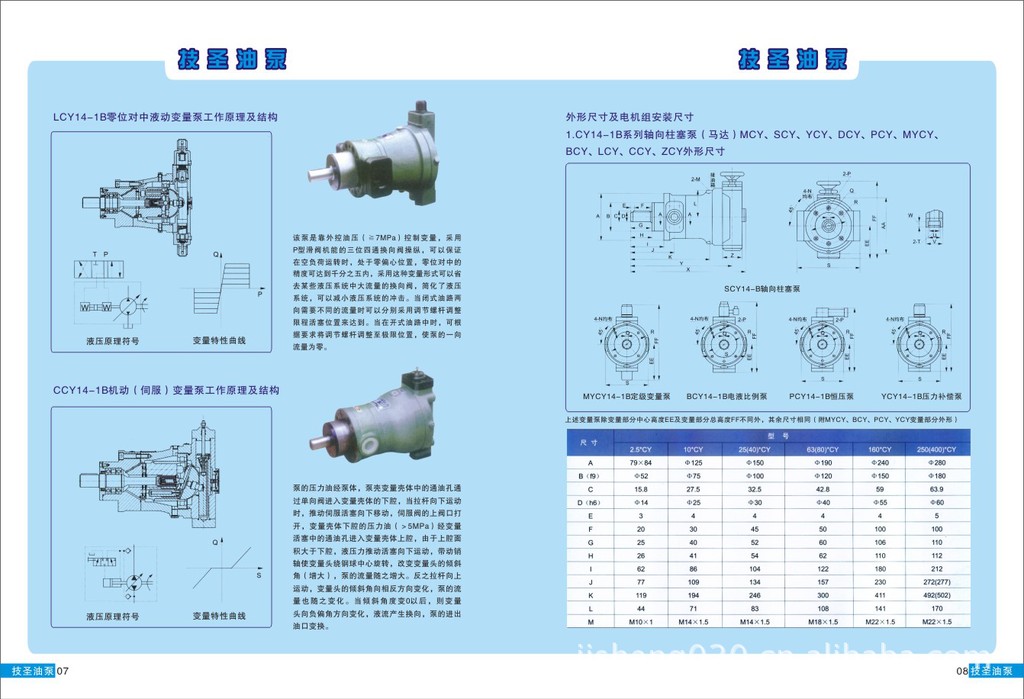 【厂家直销25MCY14-1B轴向柱塞泵液压马达充