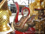 供应泰国工艺品,手工制作,装饰摆设,红红色天鹅