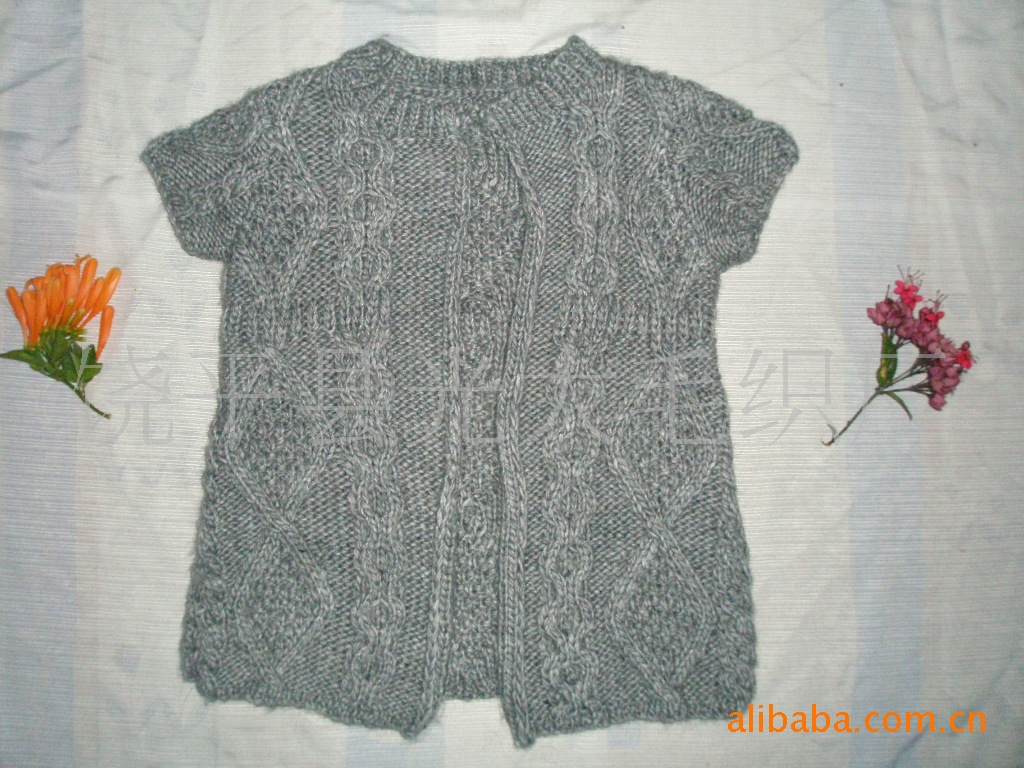 批发采购女式毛衣-<em>韩版</em>简约粗毛线手钩<em>棒针编</em>