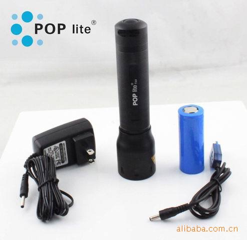 POP lite 博睐 T63铝合金伸缩调焦 强光LED电