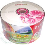 cyberzone ��õ�廨 52X CD-R ��¼�� 50Ƭ�ܷ�װ