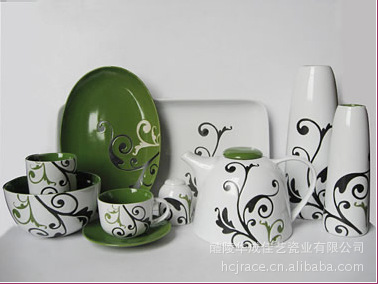 厂家供应低价优质 欧美陶瓷餐具 陶瓷杯具 早餐