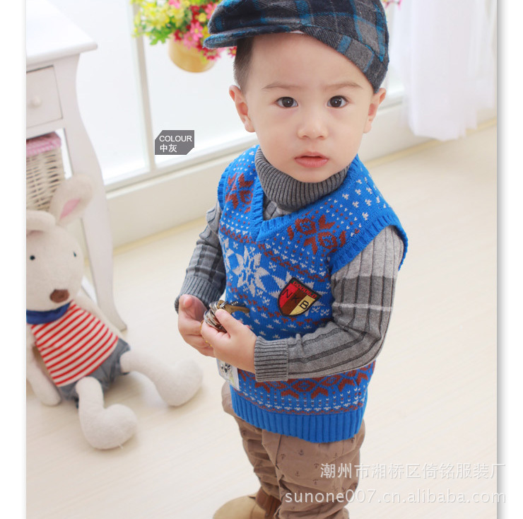 得意布屋 <em>品牌</em>童装 2103<em>高领</em> <em>纯棉</em>男童<em>打底毛衣</em>