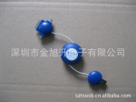 深圳生产三合一圆苹果兰色带伸缩的多功能转接头