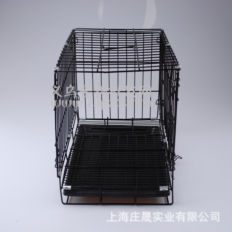 高品质75cm加粗可折叠宠物铁丝笼 带天窗猫狗兔宠物笼