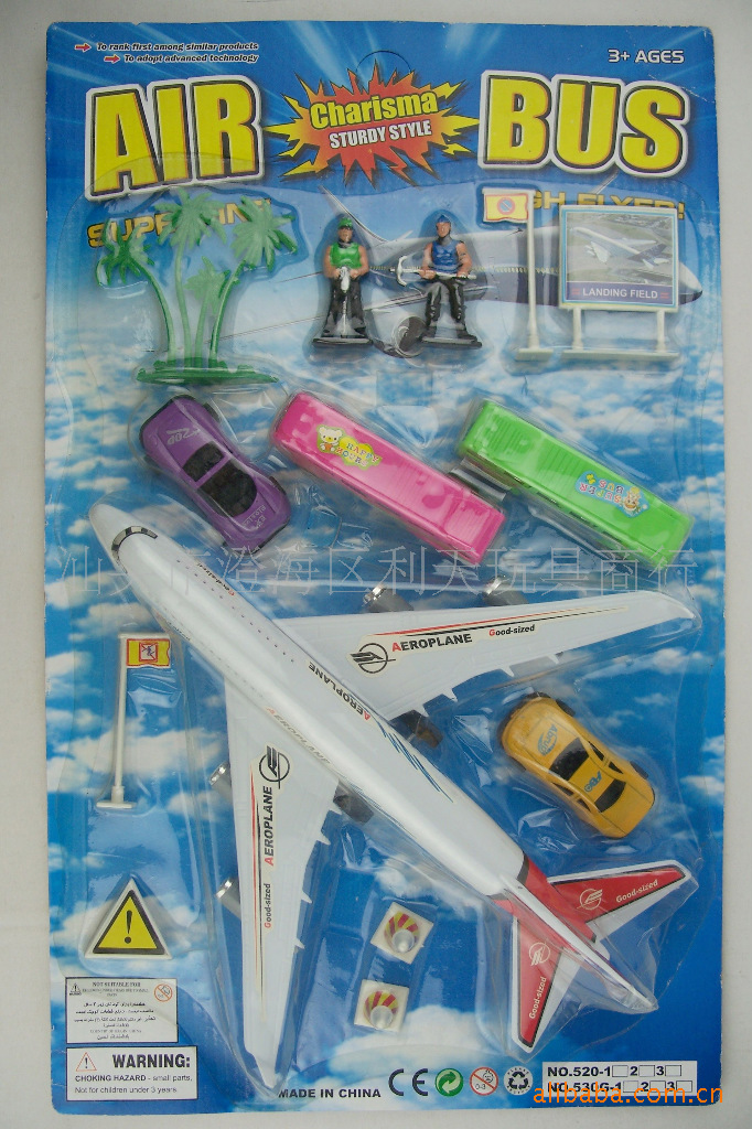 航空模型-塑料玩具飞机场\/客运飞机场玩具\/塑料