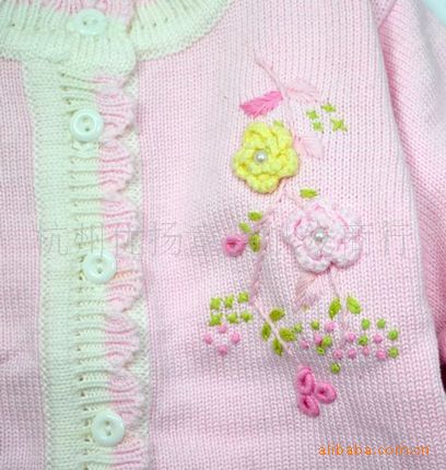 <em>儿童</em>绣花<em>开衫</em>毛衣 荷叶花边<em>线衣</em> 29.50、29.30