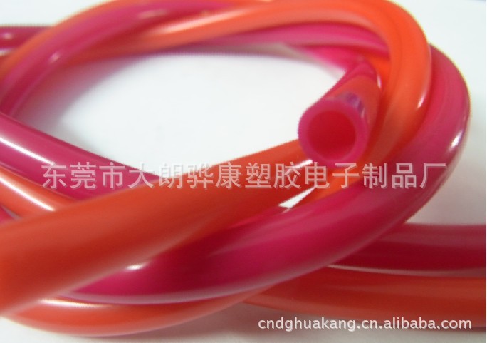 厂家直销：红色pvc软管,手提袋胶管,PVC胶通