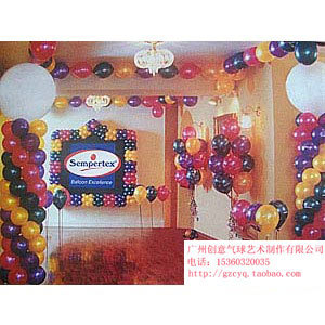 气球会场装饰、气球服装造型气球拱门气球编织