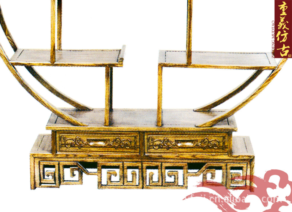 订造仿古中式博古架 雕刻精美 厂家批发零售定