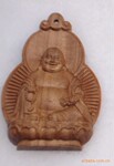 供应澳洲檀香木雕弥勒佛挂件