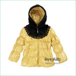 luyookids2011冬款女孩连帽短款羽绒服二色可选|儿童羽绒服批发