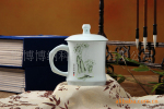 能量瓷 礼品 招商 水仙竹节杯