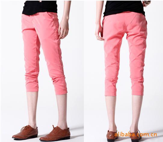 【韩版女式休闲七分裤 百搭<em>马裤 2011</em>新款马裤