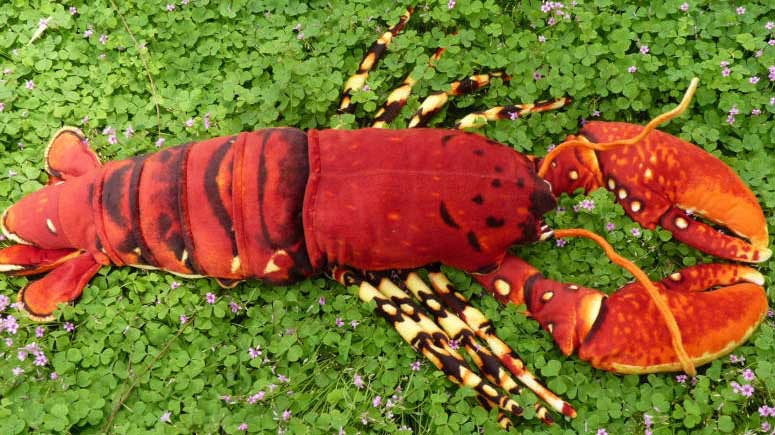 海乐园 高仿真 国家专利 大龙虾 毛绒玩具 _ 海