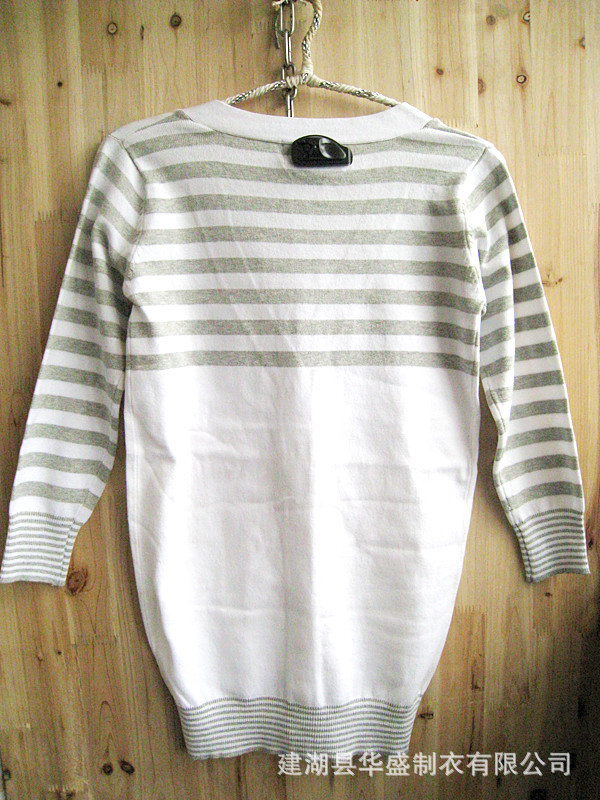 中长款<em>开衫</em> 外贸<em>原单ZARA</em>旗下lefties条纹个性