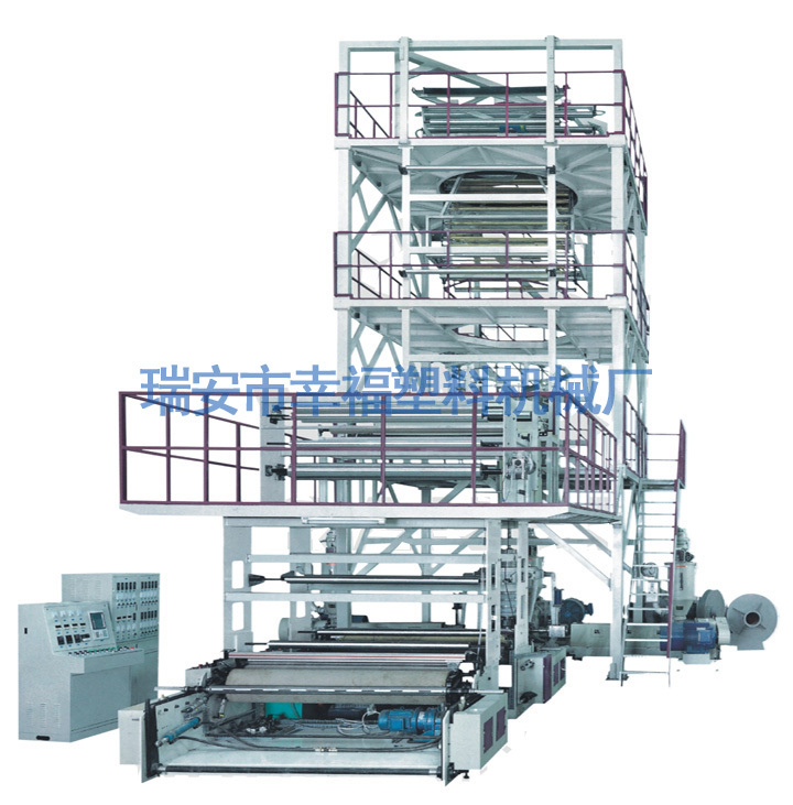 SJ-GS 系列 三至五层共挤薄膜吹塑机组 (IBC 膜泡内
