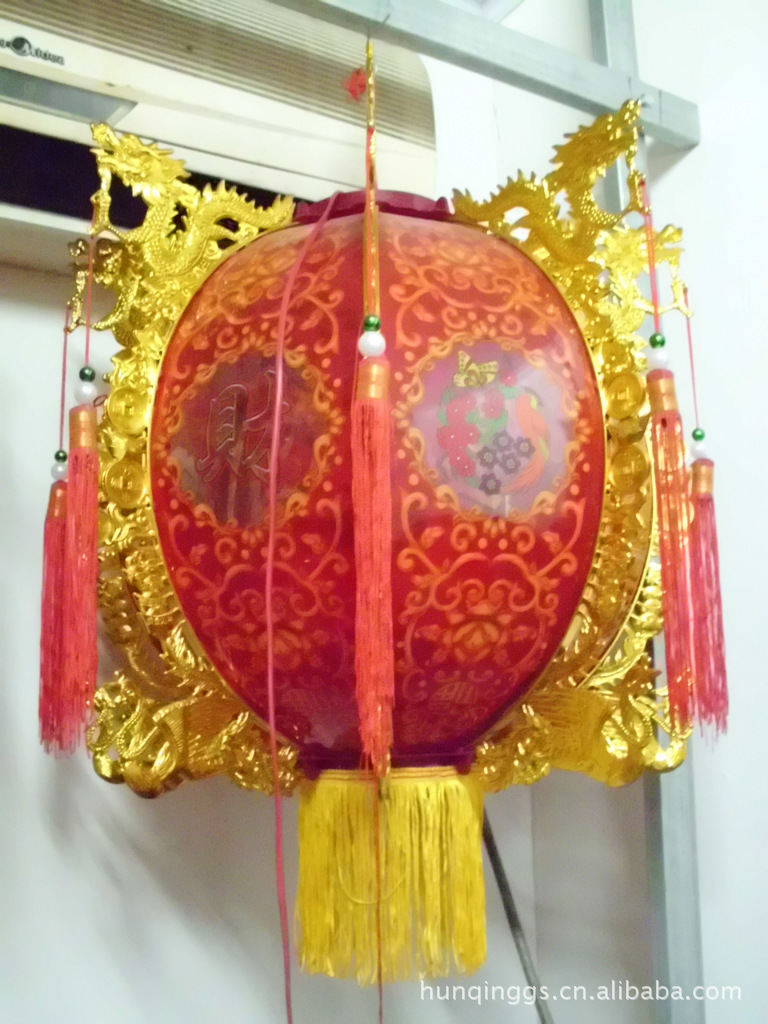 【厂家直销灯笼批发 喜庆春节灯笼龙凤灯 塑料
