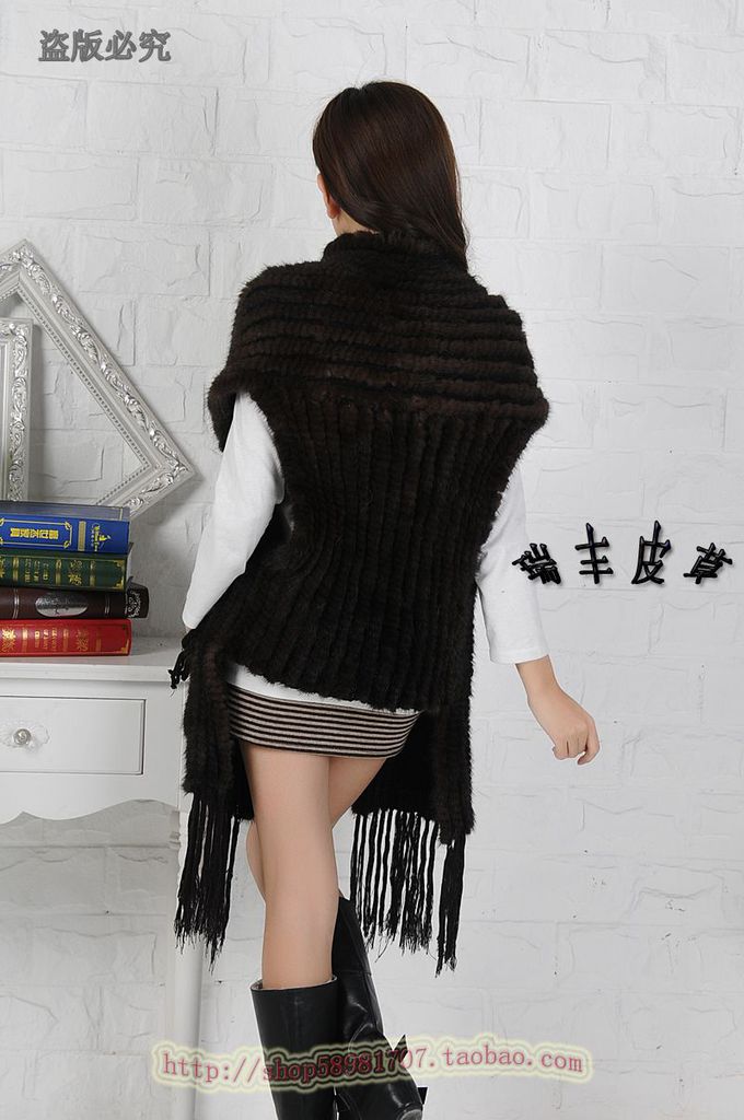 批发采购皮草-厂家批发水貂网编<em>马甲</em>水貂<em>编织</em>