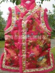 2011新款兔毛夹棉唐装 新年喜气坎肩马夹马甲 8811/玫红