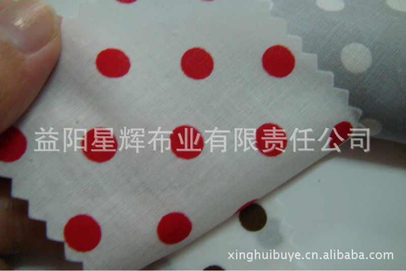 现货供应纯棉大圆点活性印花布,Y028