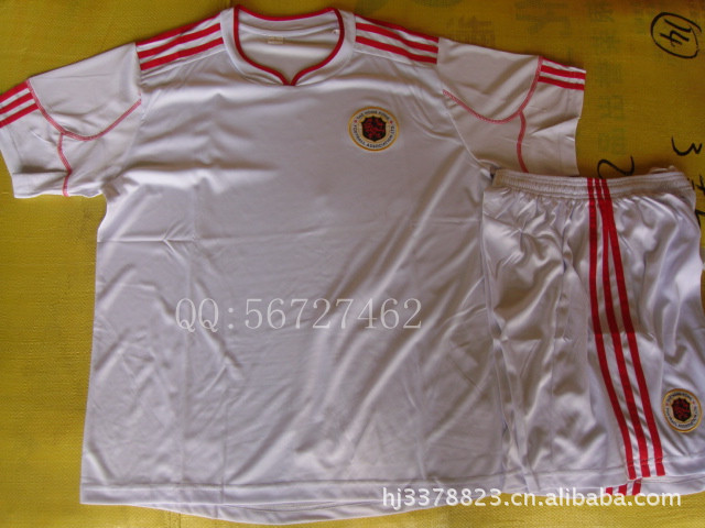 【批发香港白色国家队球衣足球运动服】价格,