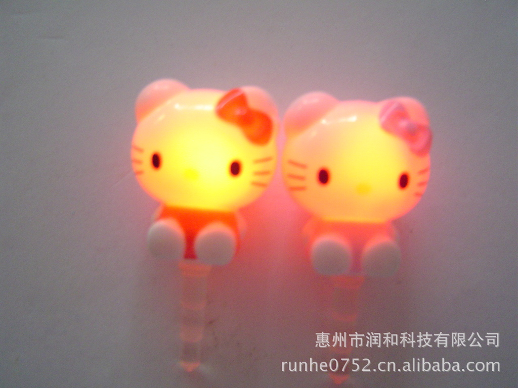 【新款手机饰品】来电闪手机防尘塞 KT（粉）