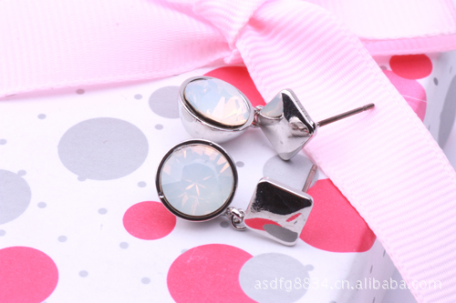 【韩国水晶耳环正品施华洛水晶饰品厂家生产直