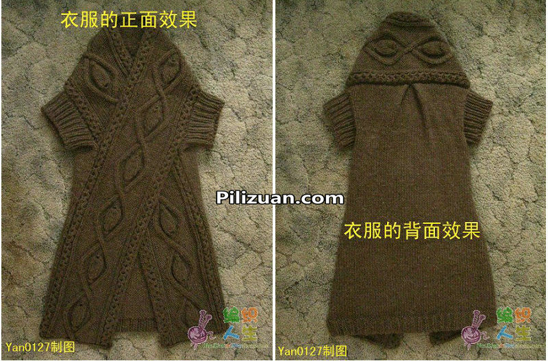 1粗棒针交叉<em>长款毛衣</em>(有详细<em>编织</em>教程)(1)_aim