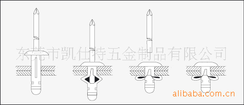 avdel|德事隆抽芯铆钉-klamp-tite结构型抽芯铆钉灯笼铆钉